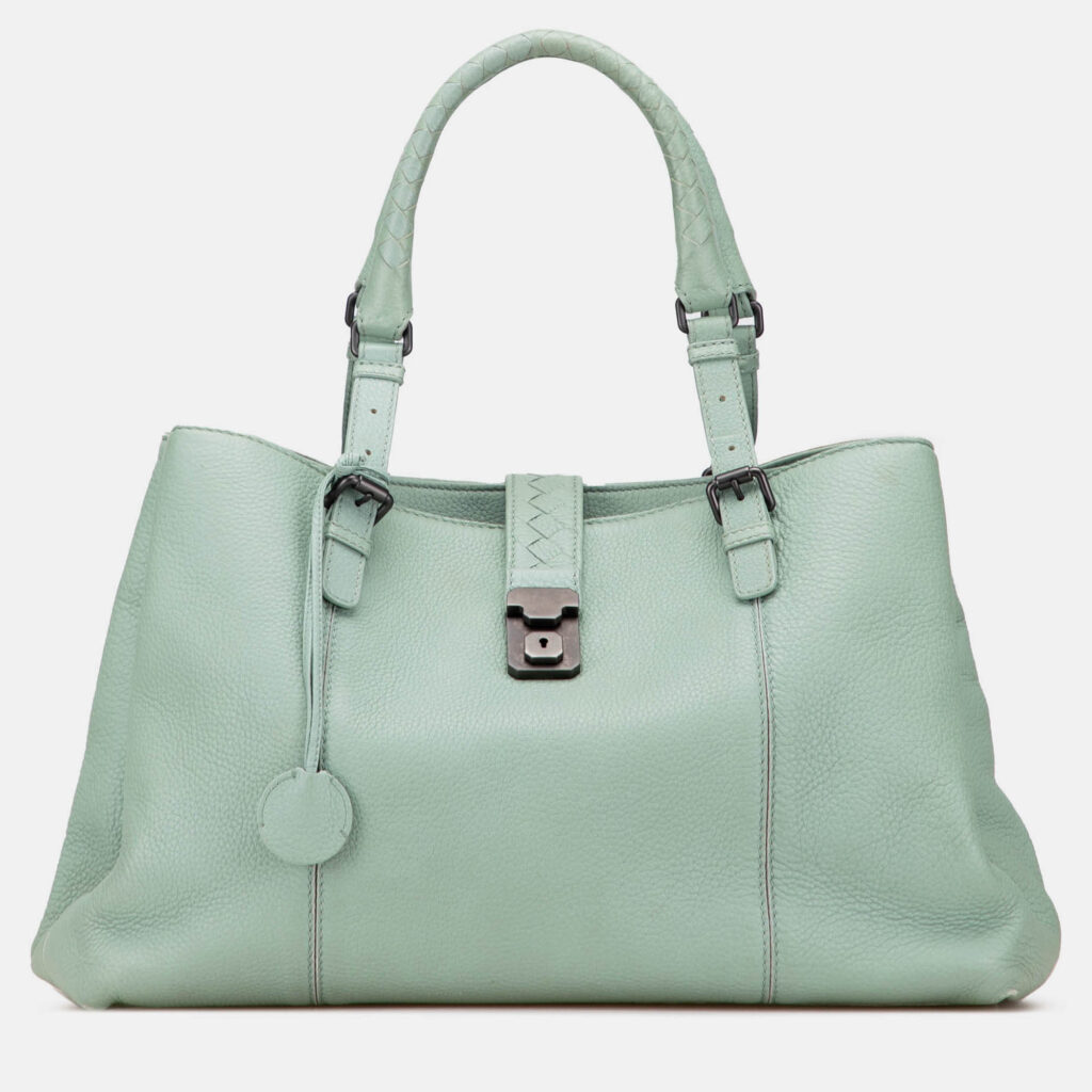 Bottega Veneta Green Medium Cervo Roma Tote Bottega Veneta Green Medium Cervo Roma Tote
