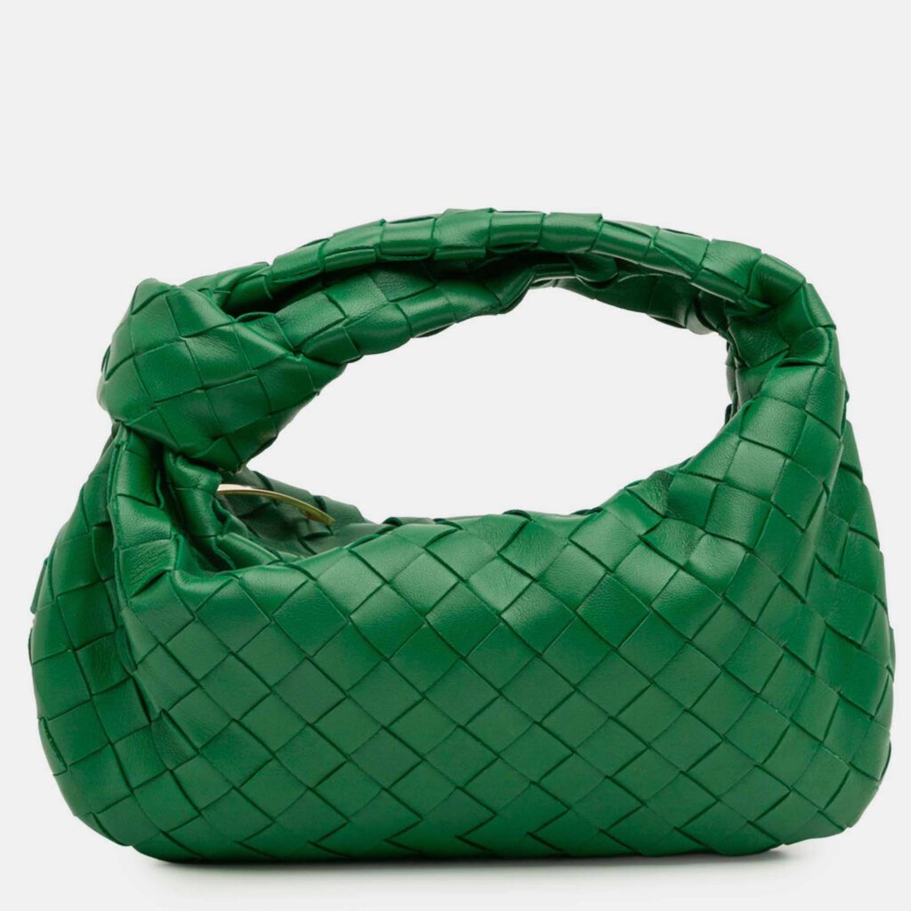 Bottega Veneta Green Mini Nappa Intrecciato Jodie Bottega Veneta Green Mini Nappa Intrecciato Jodie