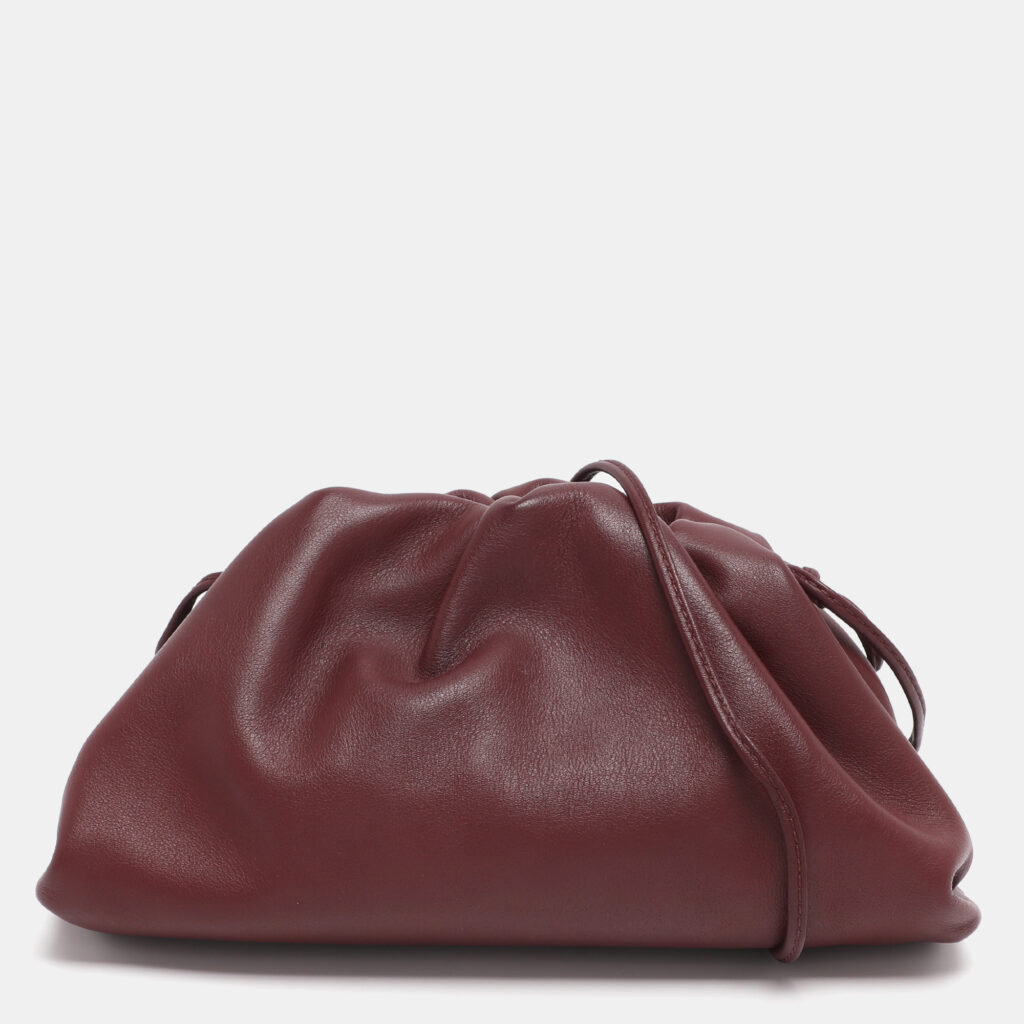 Bottega Veneta Burgundy Bordeaux Leather Mini The Pouch Bag Bottega Veneta Burgundy Bordeaux Leather Mini The Pouch Bag