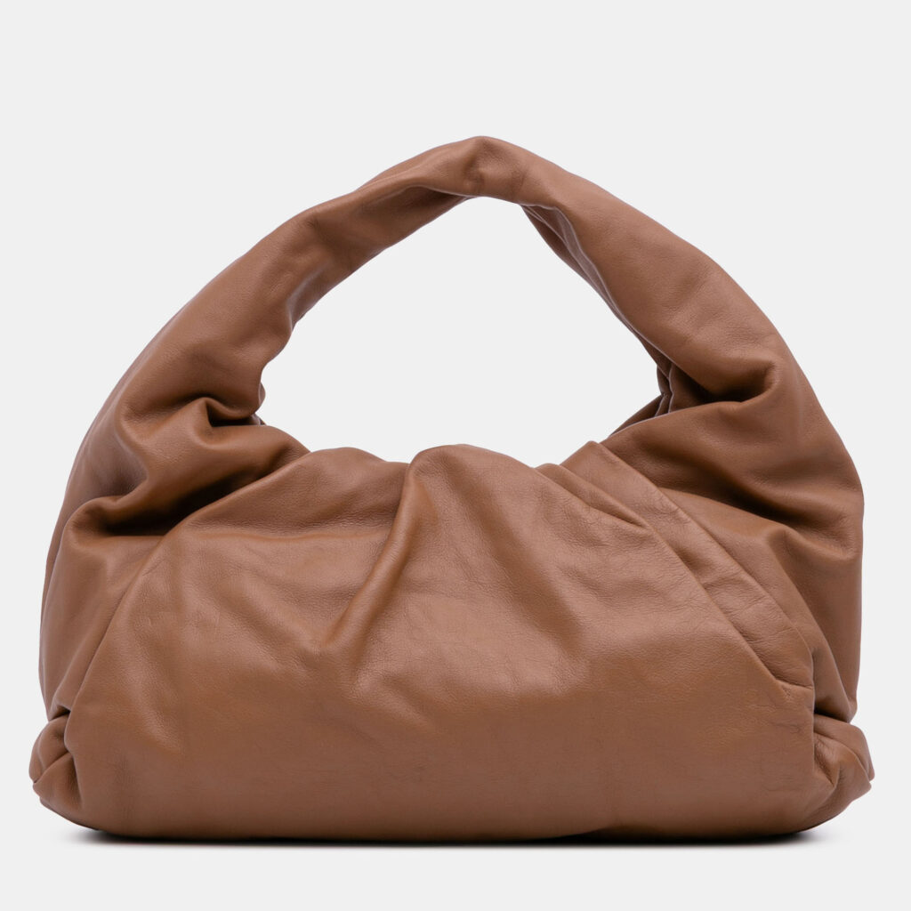 Bottega Veneta Brown Lambskin The Shoulder Pouch Bottega Veneta Brown Lambskin The Shoulder Pouch