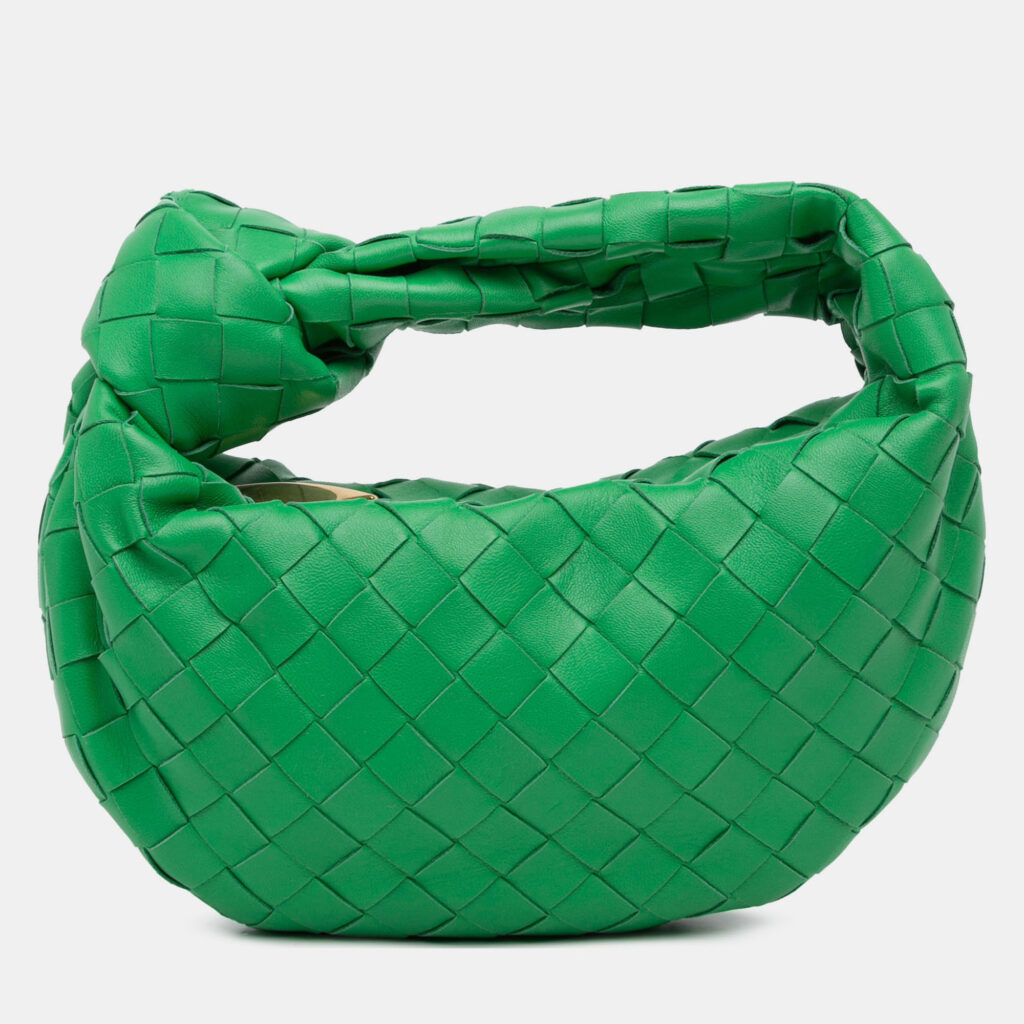 Bottega Veneta Green Mini Nappa Intrecciato Jodie Bottega Veneta Green Mini Nappa Intrecciato Jodie