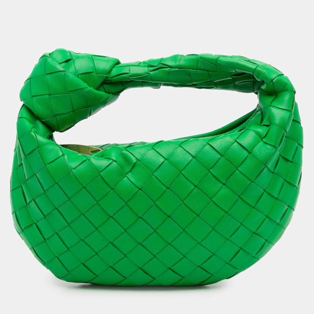 luxury-women-bottega-veneta-used-handbags-p1219544-006-1.jpg Bottega Veneta Green Mini Nappa Intrecciato Jodie