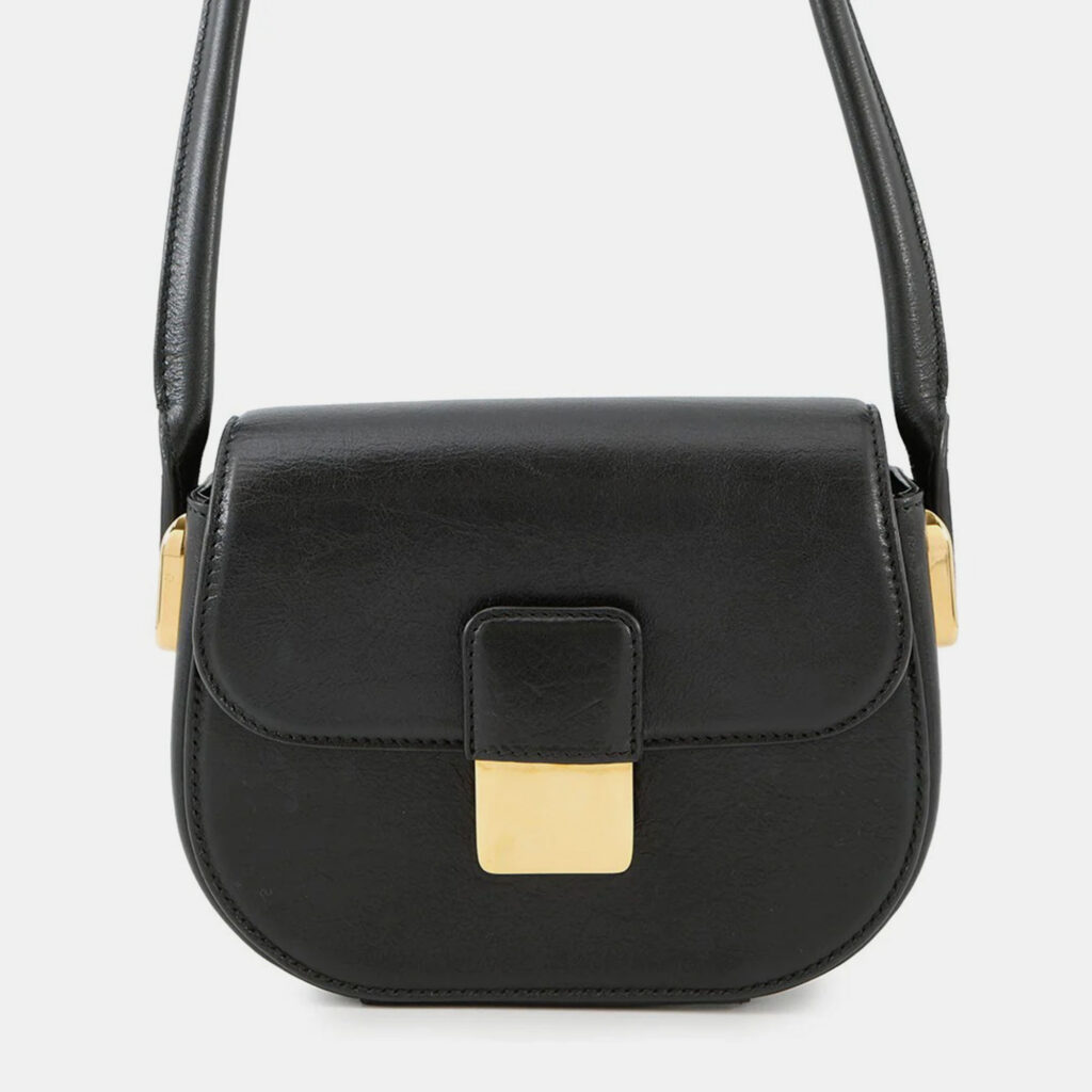 Bottega Veneta Desiree Shoulder Bag Navy Leather Size Mini