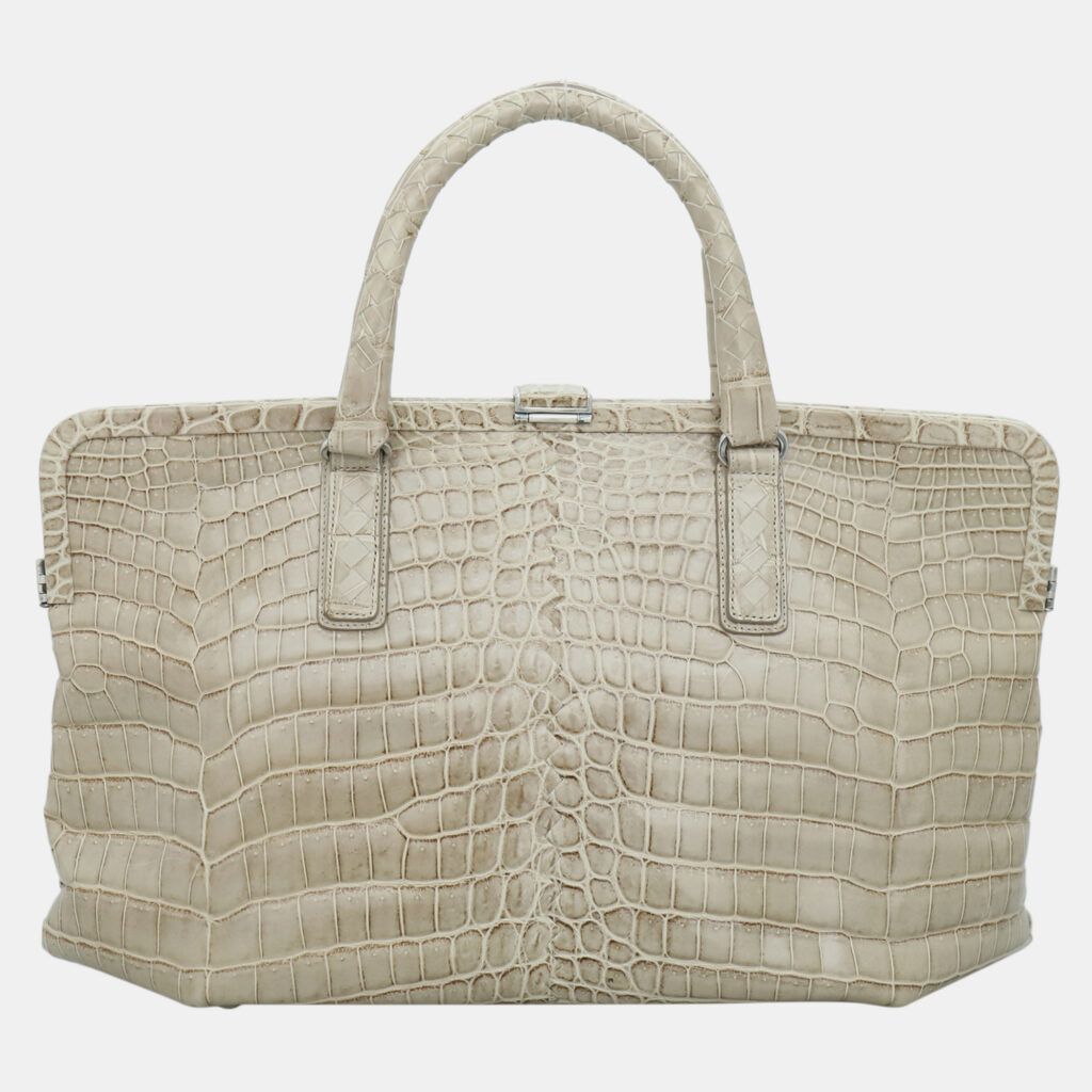Bottega Veneta Crocodile Top Handle Handbag Bottega Veneta Crocodile Top Handle Handbag