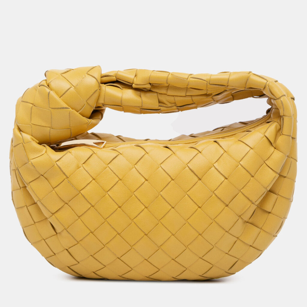 Bottega Veneta Yellow Mini Nappa Intrecciato Jodie Bottega Veneta Yellow Mini Nappa Intrecciato Jodie