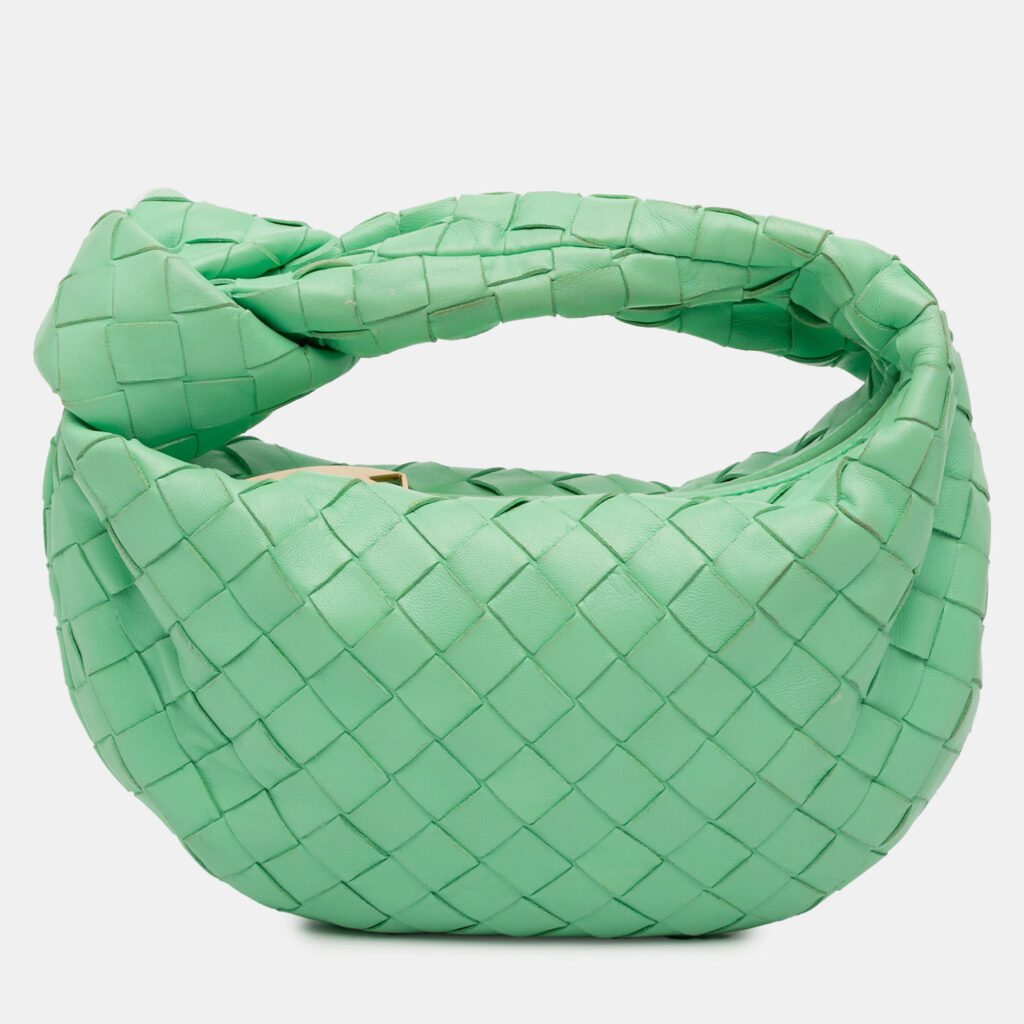 Bottega Veneta Green Mini Nappa Intrecciato Jodie Bottega Veneta Green Mini Nappa Intrecciato Jodie