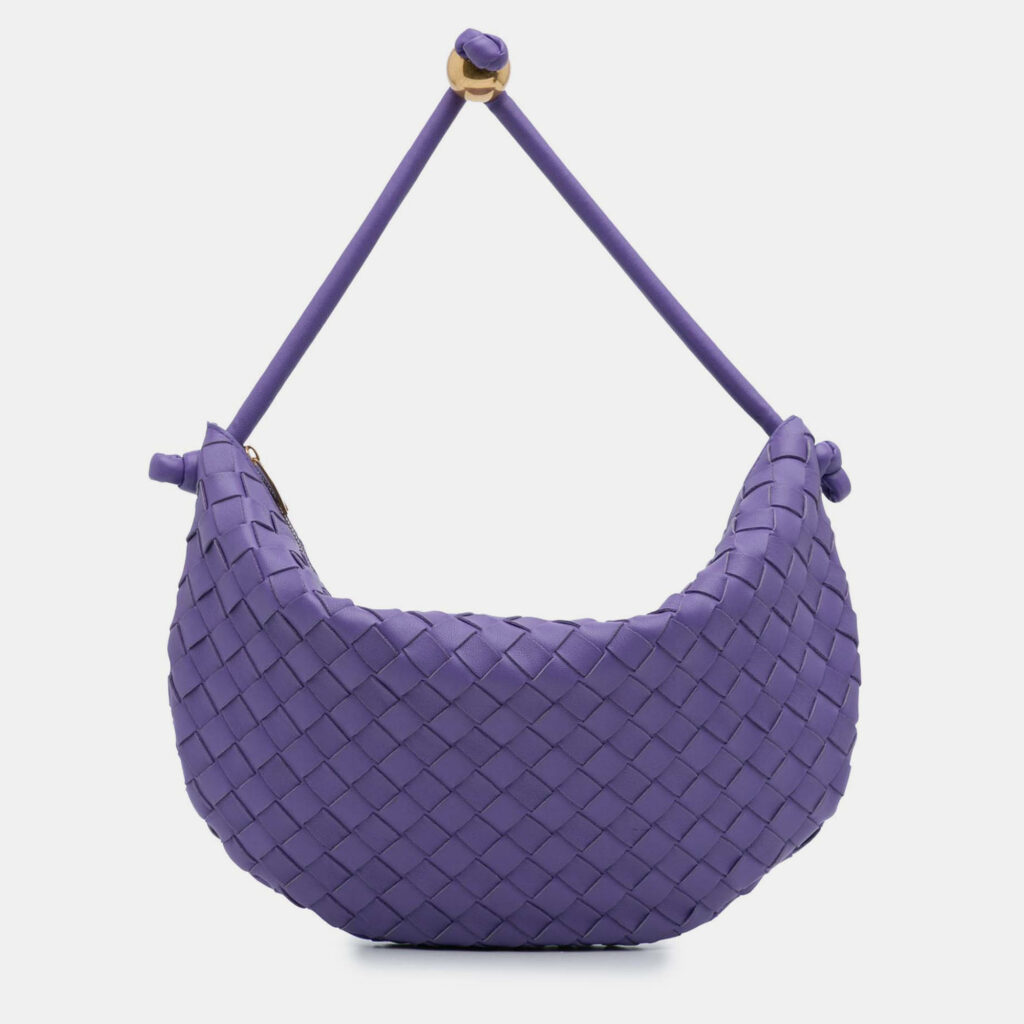 luxury-women-bottega-veneta-used-handbags-p1227372-008-1.jpg Bottega Veneta Purple Small Nappa Intrecciato Turn Pouch