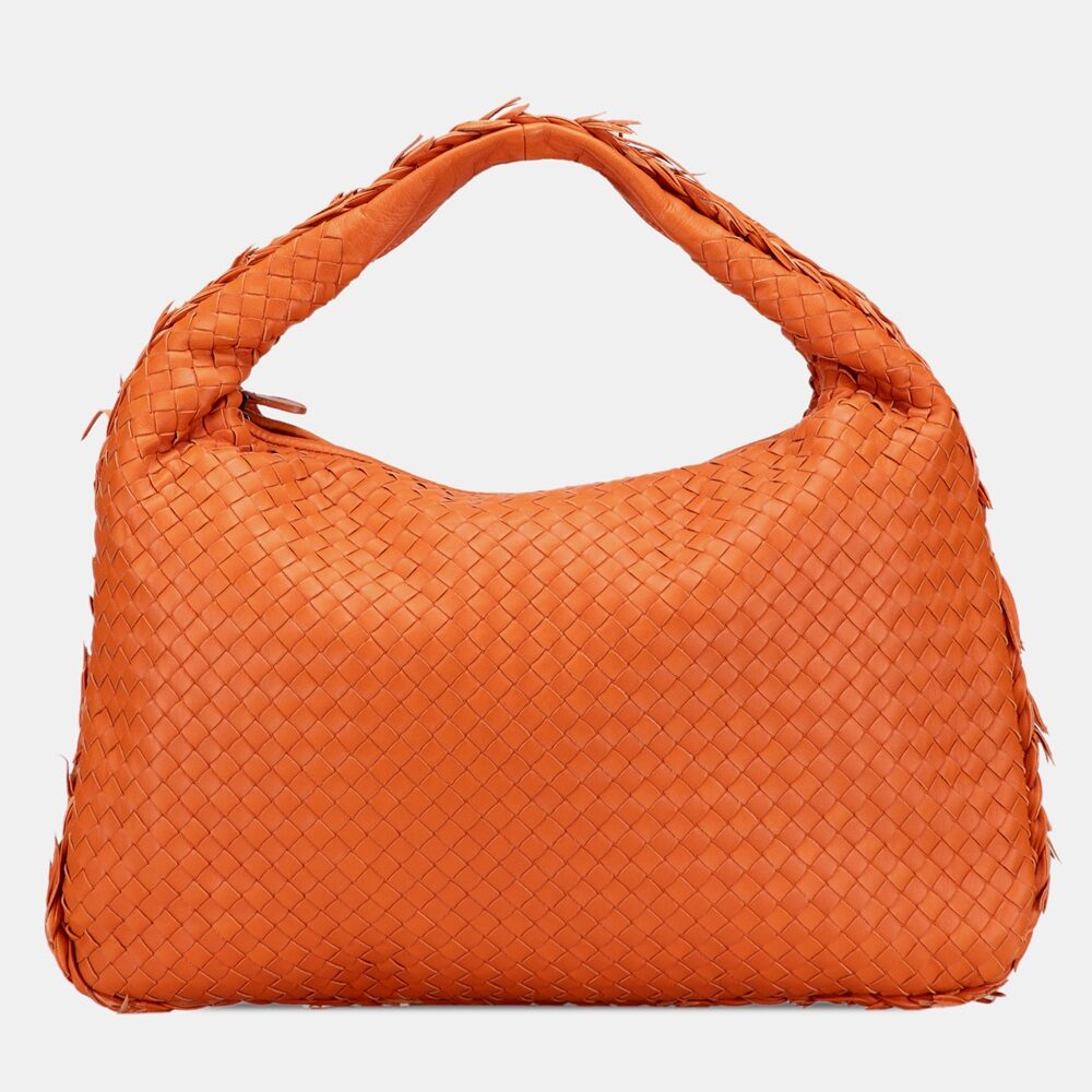 Bottega Veneta Orange Medium Nappa Intrecciato Fuzzy Veneta Hobo Bottega Veneta Orange Medium Nappa Intrecciato Fuzzy Veneta Hobo