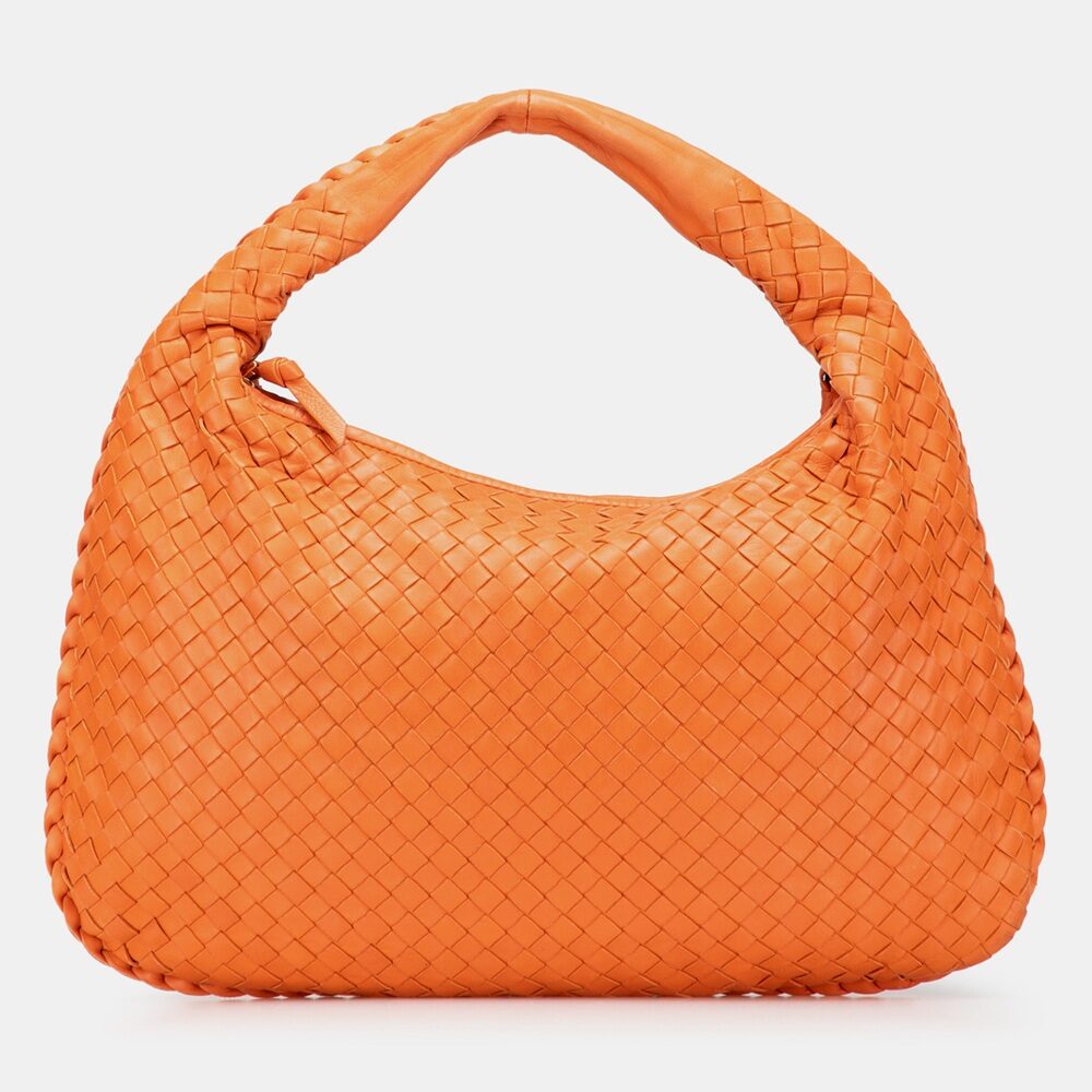 Bottega Veneta Orange Small Nappa Intrecciato Veneta Hobo Bottega Veneta Orange Small Nappa Intrecciato Veneta Hobo