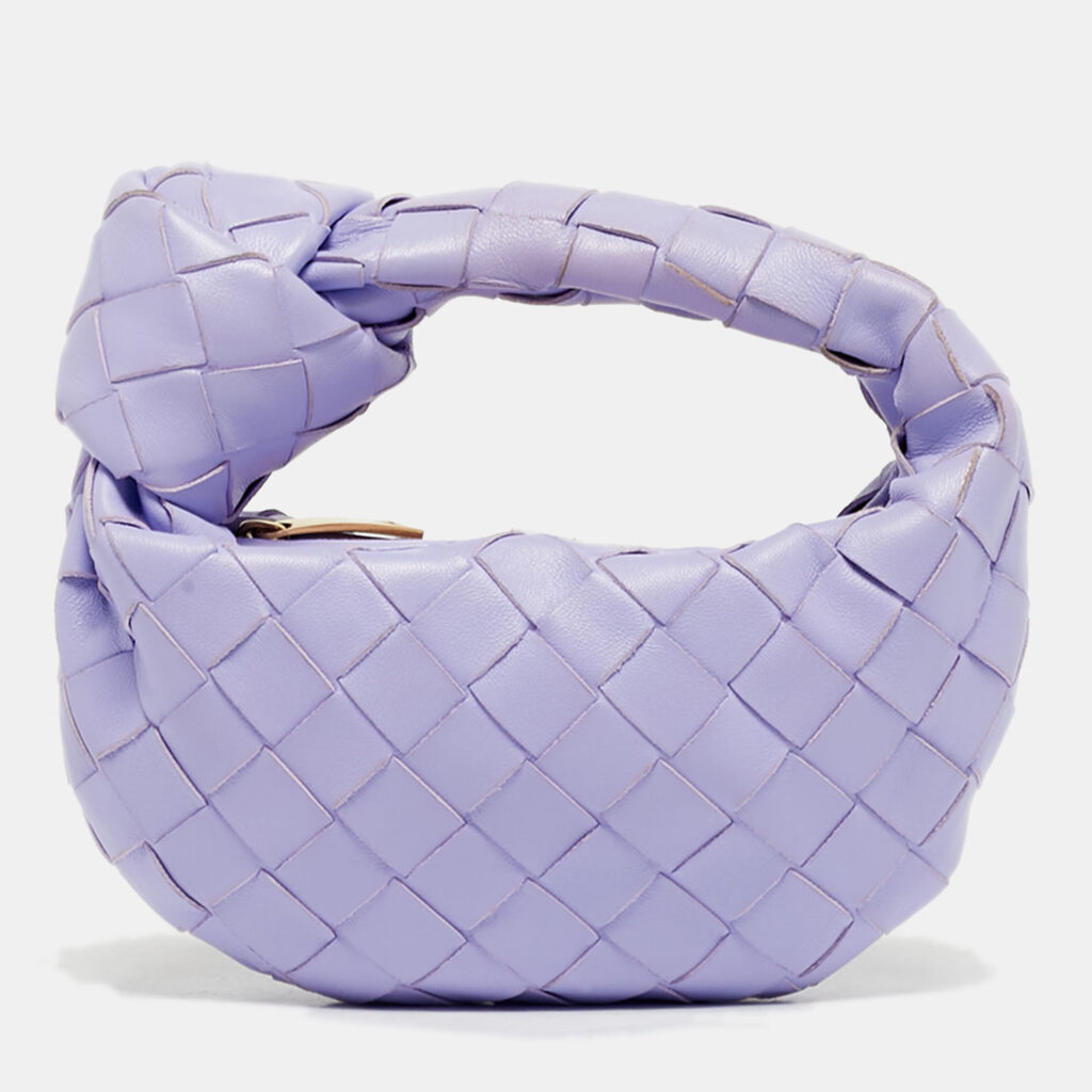 Bottega Veneta Lilac Intrecciato Leather Micro Candy Jodie Bag