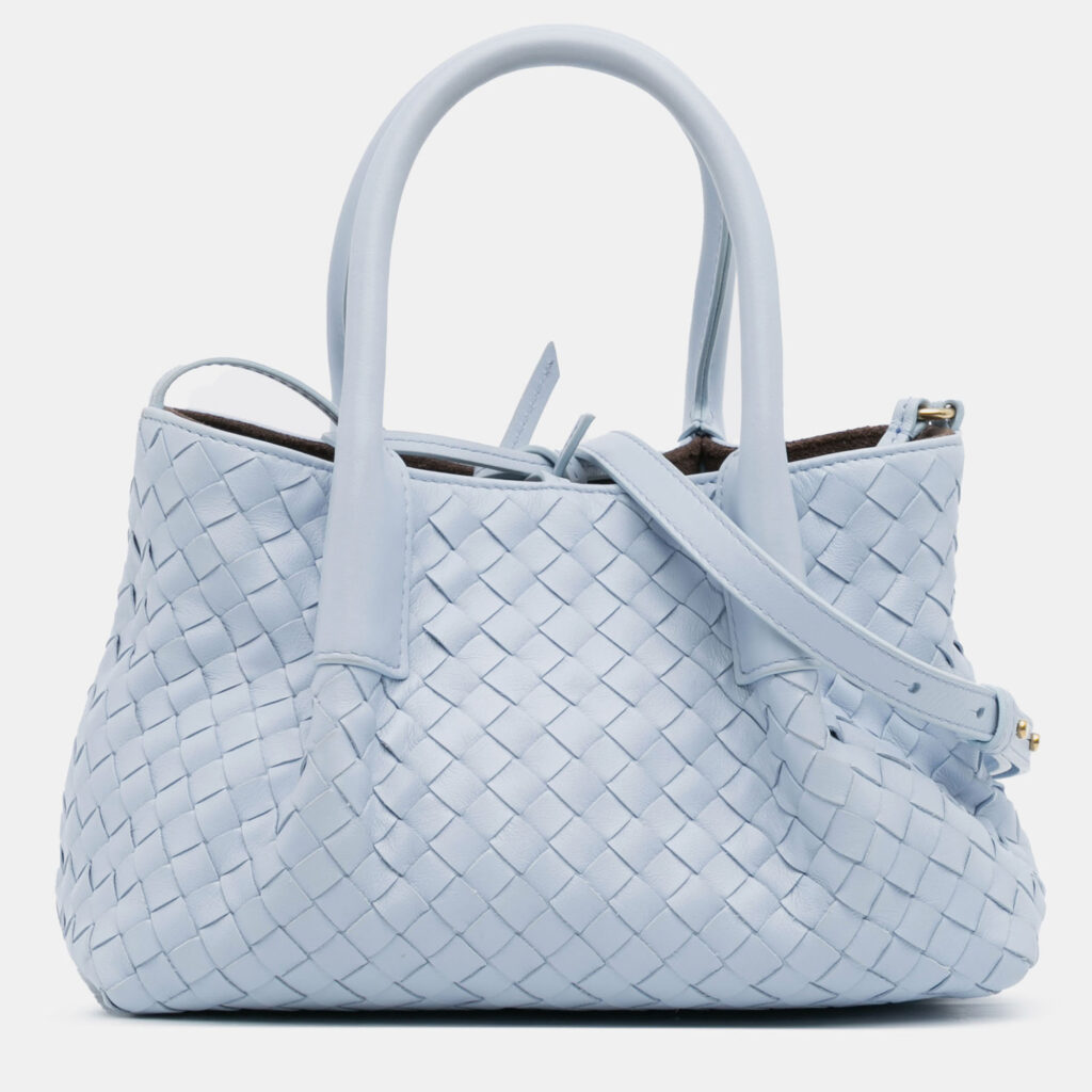 Bottega Veneta Pinacoteca Intrecciato Small Calfskin Leather Tote Bag