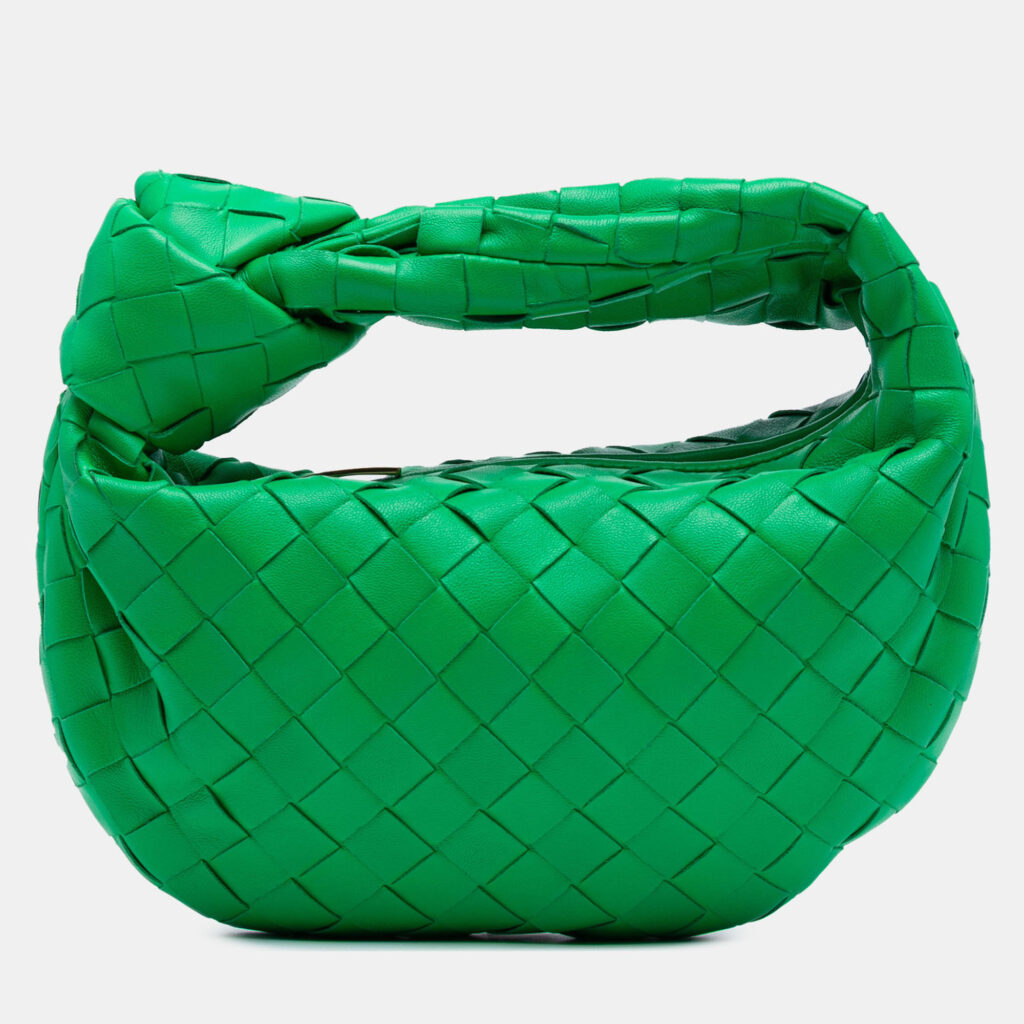 Bottega Veneta Green Mini Nappa Intrecciato Jodie Bottega Veneta Green Mini Nappa Intrecciato Jodie