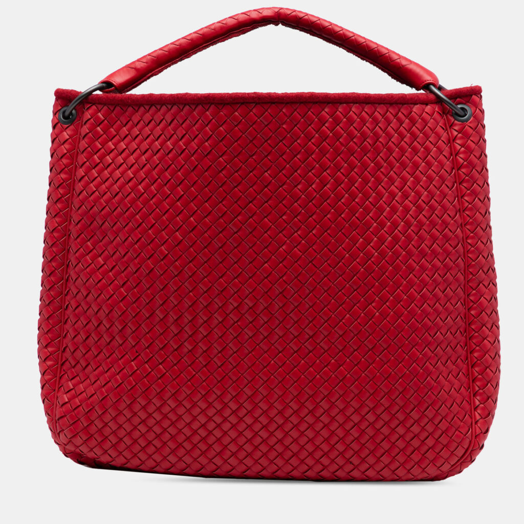 Bottega Veneta Red Nappa Intrecciato Tote Bottega Veneta Red Nappa Intrecciato Tote