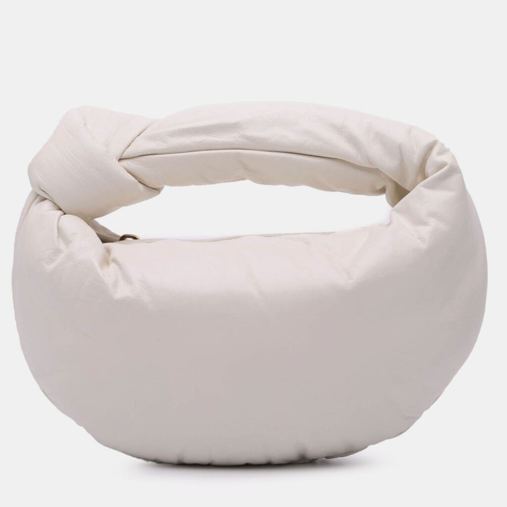 Bottega Veneta White Mini Nappa Puffy Jodie Bottega Veneta White Mini Nappa Puffy Jodie