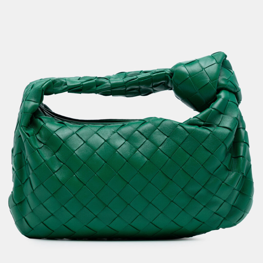 Bottega Veneta Green Mini Nappa Intrecciato Jodie Bottega Veneta Green Mini Nappa Intrecciato Jodie