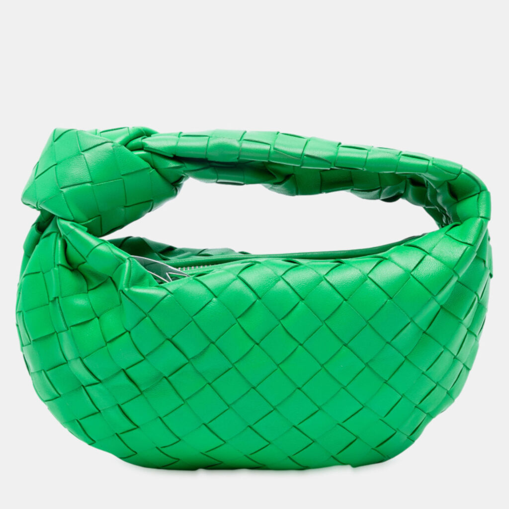 Bottega Veneta Green Mini Nappa Intrecciato Jodie Bottega Veneta Green Mini Nappa Intrecciato Jodie