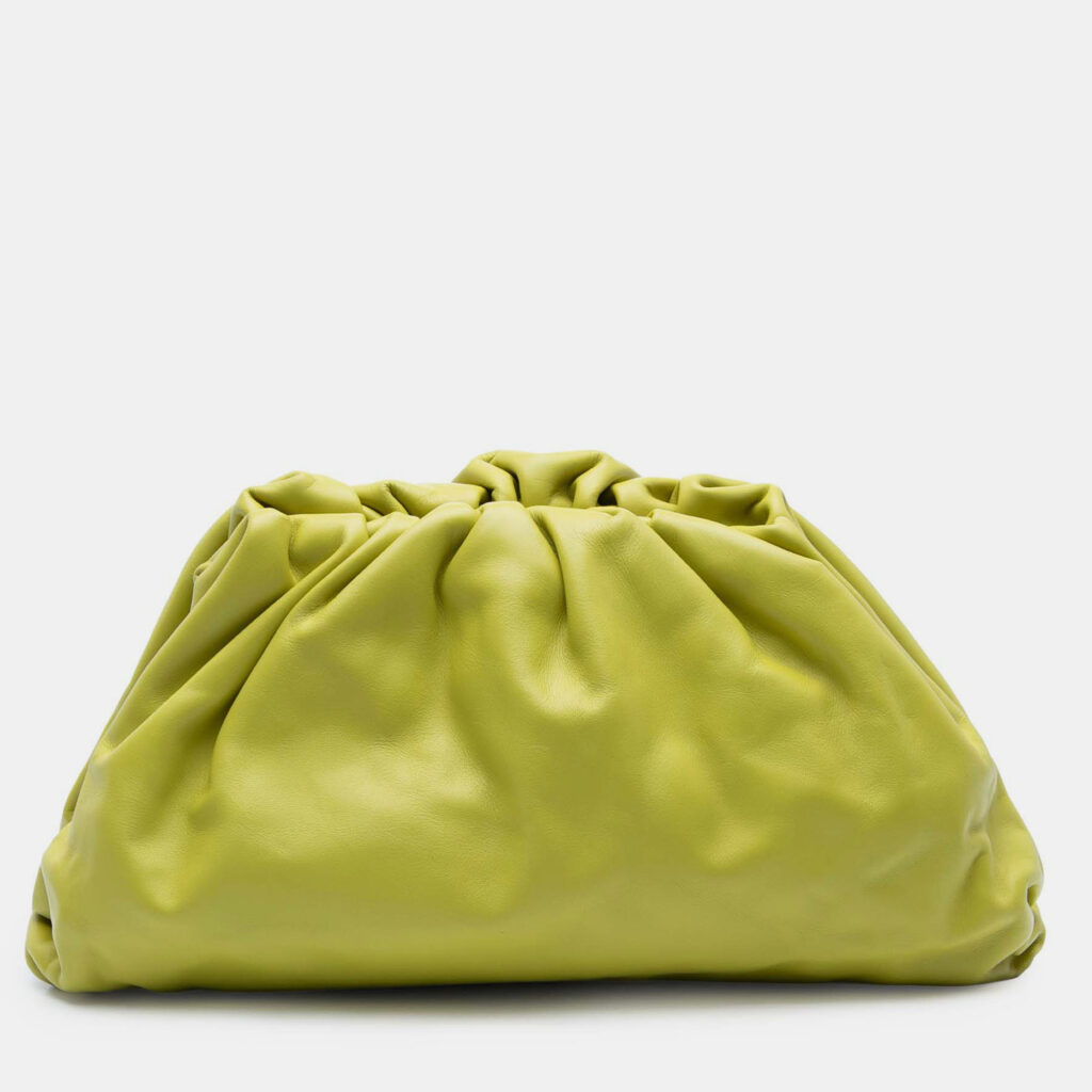 Bottega Veneta Yellow Lambskin The Pouch Bottega Veneta Yellow Lambskin The Pouch
