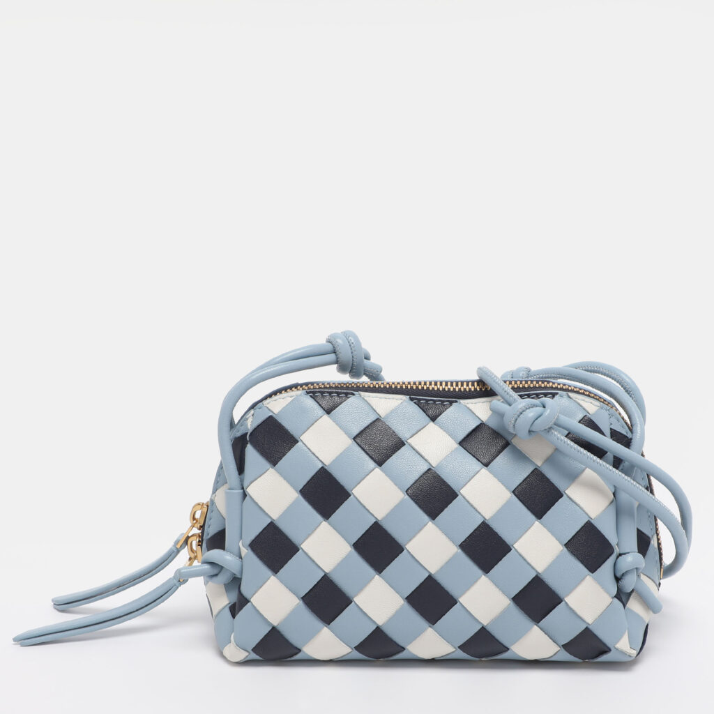 Bottega Veneta Tri Color Intrecciato Leather Concert Pouch Bottega Veneta Tri Color Intrecciato Leather Concert Pouch