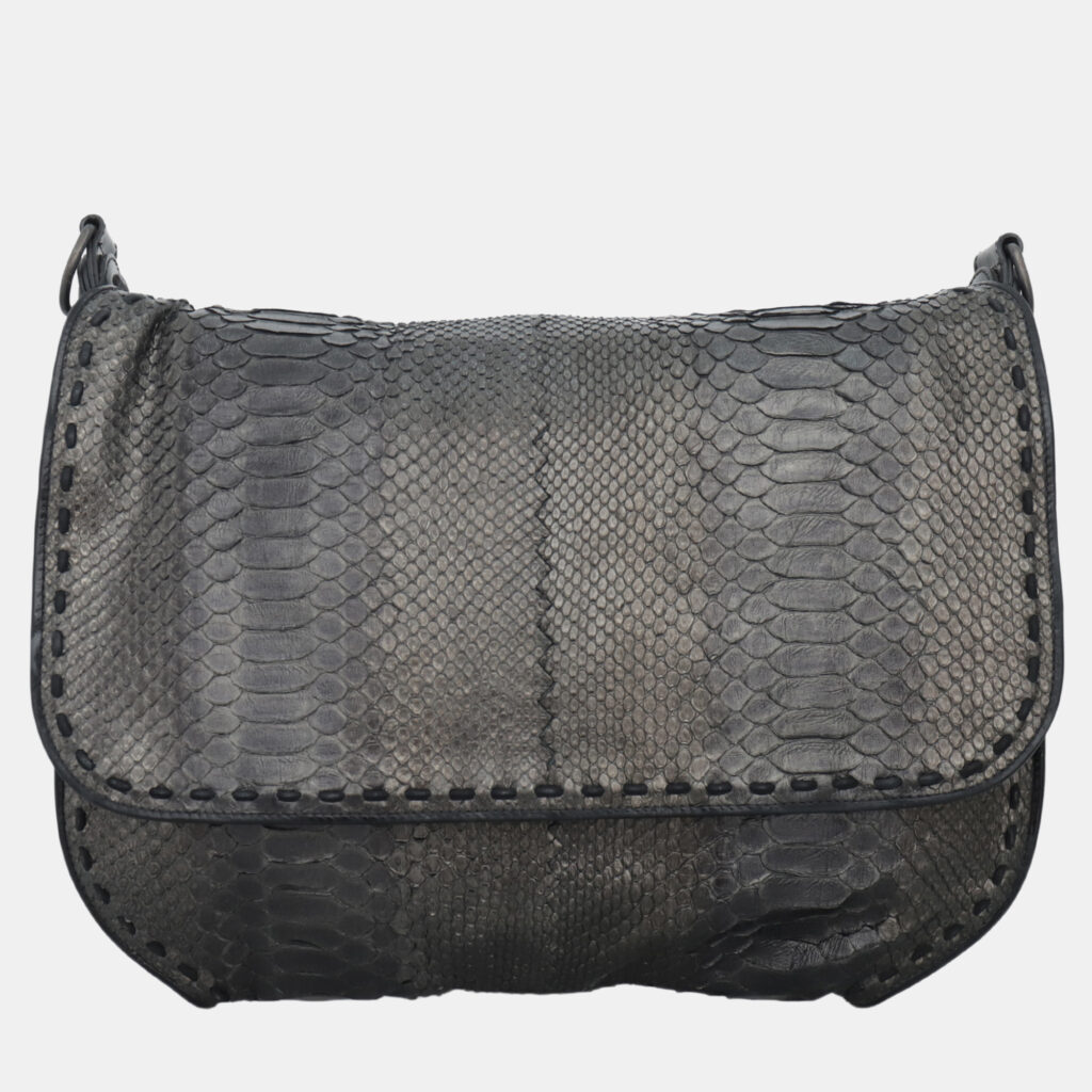 Bottega Veneta Python Flap Shoulder Bag Bottega Veneta Python Flap Shoulder Bag