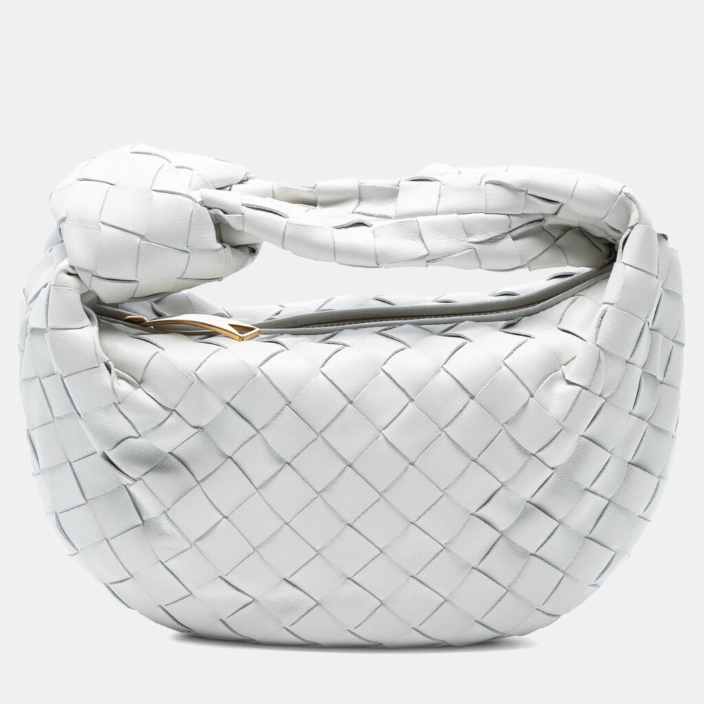 luxury-women-bottega-veneta-used-handbags-p1244228-008.jpg Bottega Veneta White Mini Nappa Intrecciato Jodie