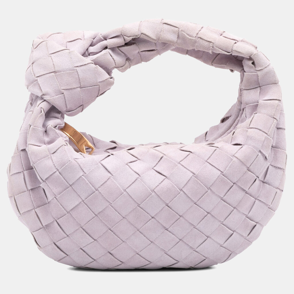 Bottega Veneta Purple Mini Suede Intrecciato Jodie Bottega Veneta Purple Mini Suede Intrecciato Jodie