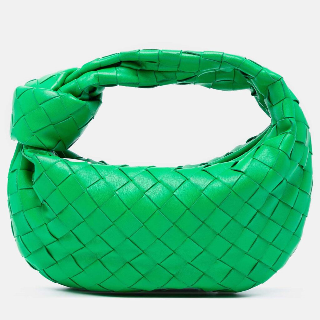 Bottega Veneta Green Mini Nappa Intrecciato Jodie Bottega Veneta Green Mini Nappa Intrecciato Jodie