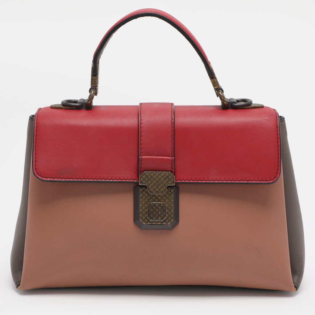 Bottega Veneta Piazza Small Multicolor Leather Top Handle Bag Bottega Veneta Piazza Small Multicolor Leather Top Handle Bag