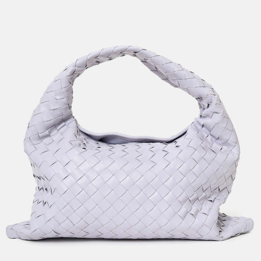 Bottega Veneta Lilac Purple Intrecciato Leather Hop Hobo Bag Bottega Veneta Lilac Purple Intrecciato Leather Hop Hobo Bag