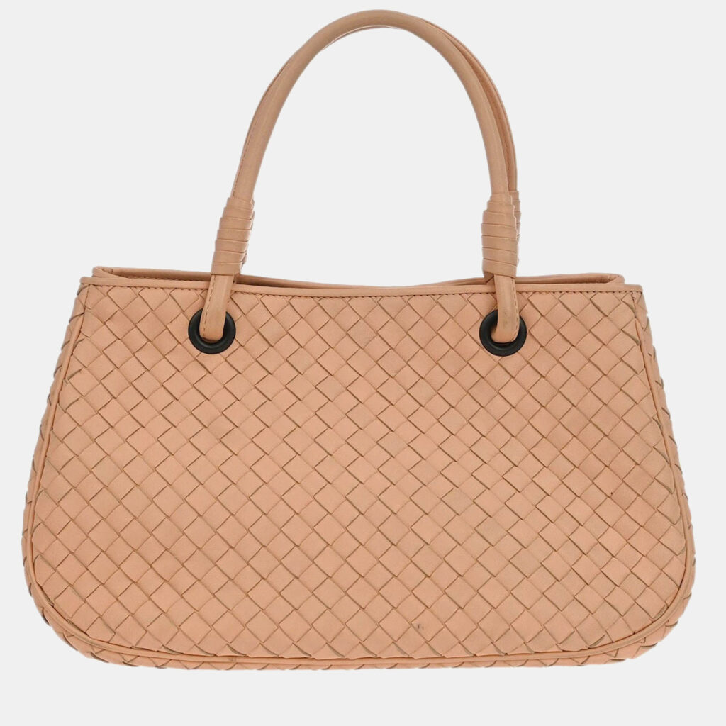 Bottega Veneta Light Pink Intrecciato Tote Handbag Bottega Veneta Light Pink Intrecciato Tote Handbag