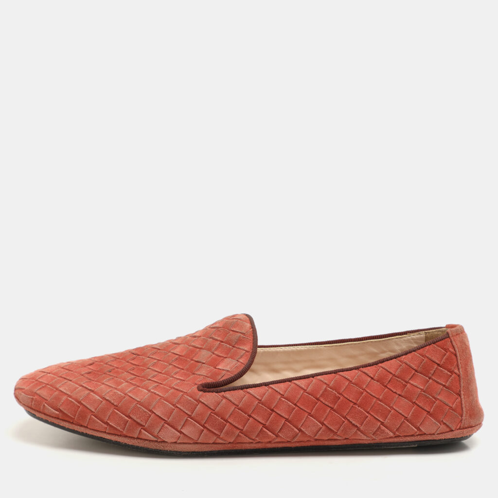 Bottega Veneta Brown Intrecciato Suede Smoking Slippers Size 36 Bottega Veneta Brown Intrecciato Suede Smoking Slippers Size 36