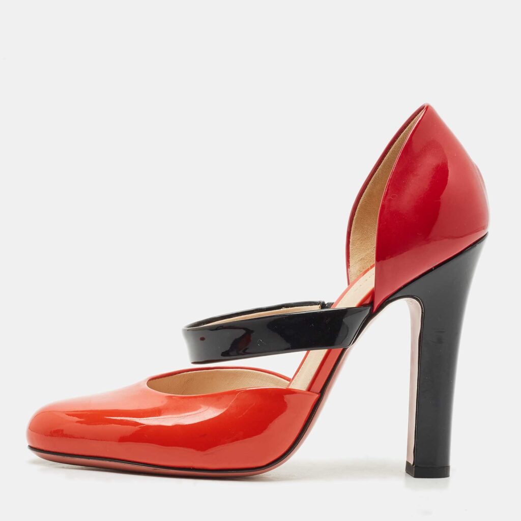 Bottega Veneta Tricolour Patent Leather Mary Jane Pumps Size 38 Bottega Veneta Tricolour Patent Leather Mary Jane Pumps Size 38