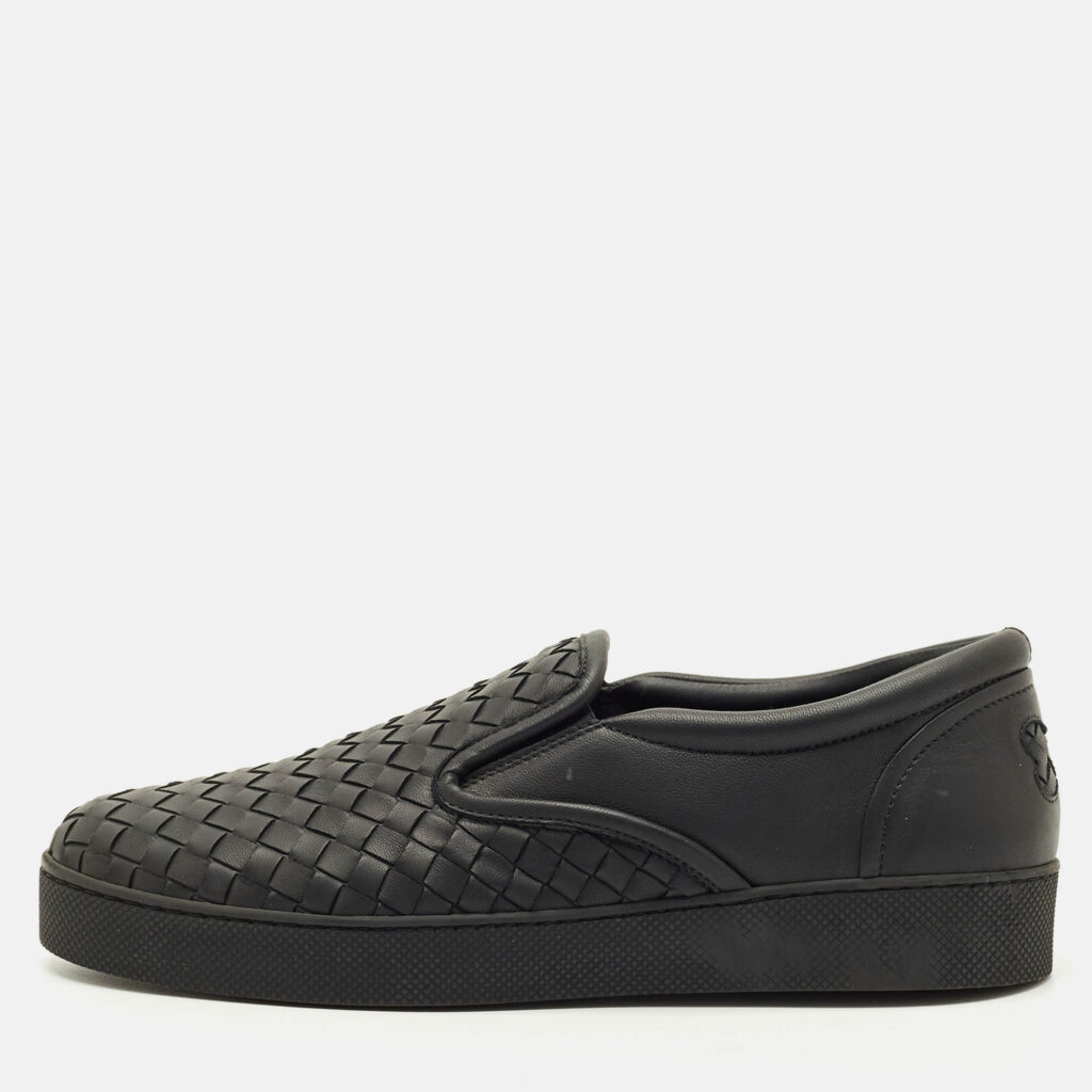 Bottega Veneta Black Intrecciato Leather Dodger Sneakers Size 39 Bottega Veneta Black Intrecciato Leather Dodger Sneakers Size 39
