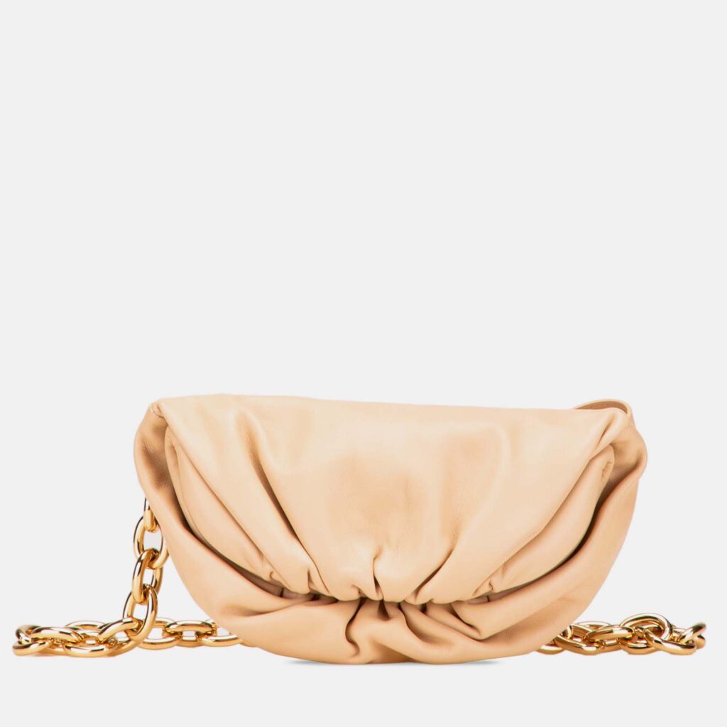 Lambskin Belt Chain Pouch Lambskin Belt Chain Pouch
