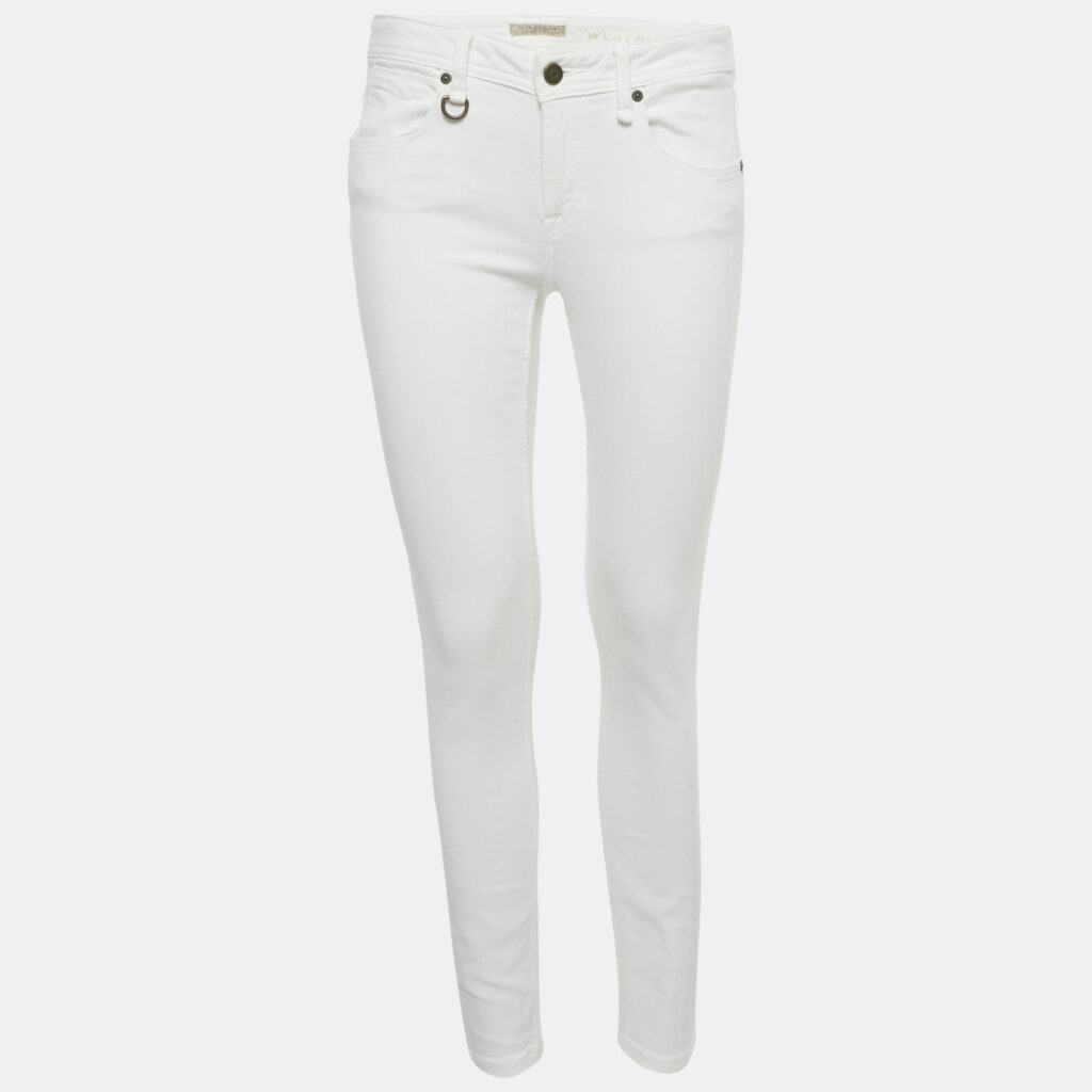 Burberry Brit White Denim Skin Fit Ankle Length Denim M Waist 28" Burberry Brit White Denim Skin Fit Ankle Length Denim M Waist 28"