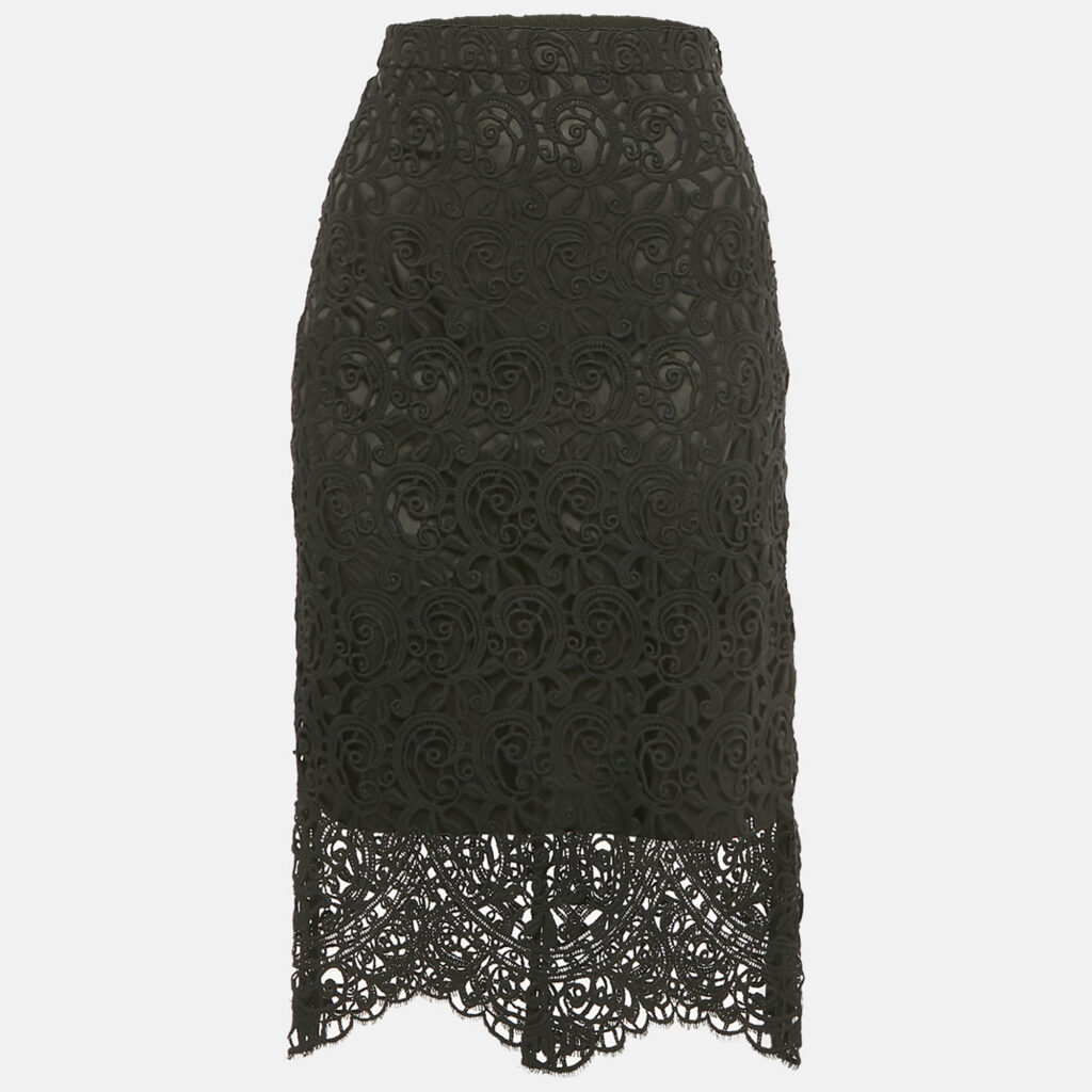 Burberry Black Lace Pencil Skirt S Burberry Black Lace Pencil Skirt S