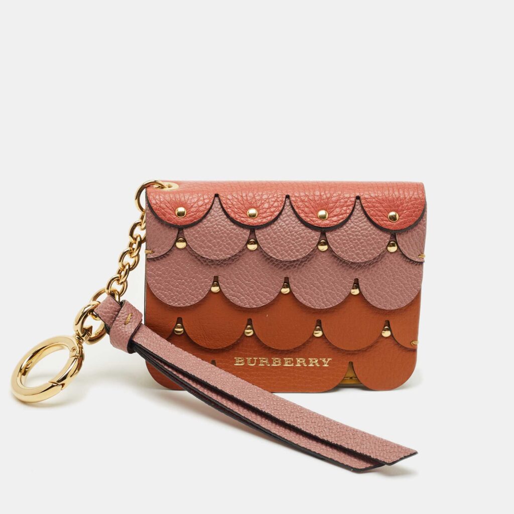 Burberry Multicolor Leather Scale Camberwell Card Case Bag Charm Burberry Multicolor Leather Scale Camberwell Card Case Bag Charm