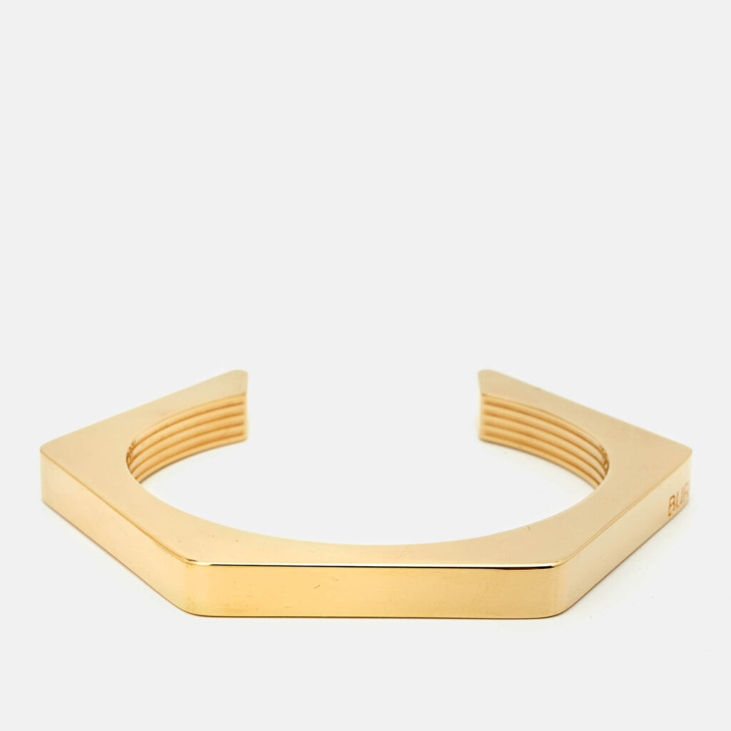Burberry Gold tone Cuff Bracelet L Burberry Gold tone Cuff Bracelet L