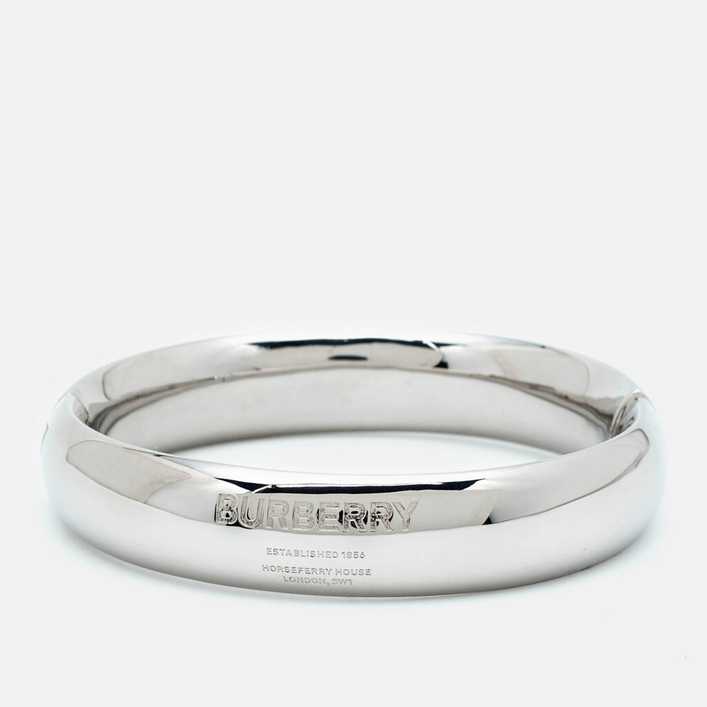 Burberry Silver Tone Bangle Bracelet Burberry Silver Tone Bangle Bracelet