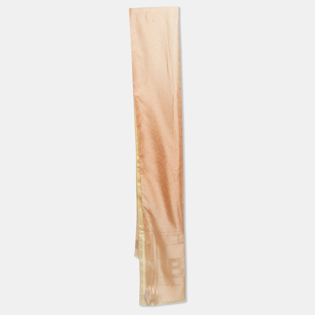 luxury-women-burberry-used-accessories-p1242611-004.jpg Burberry Pink Monogram Jacquard Silk Stole