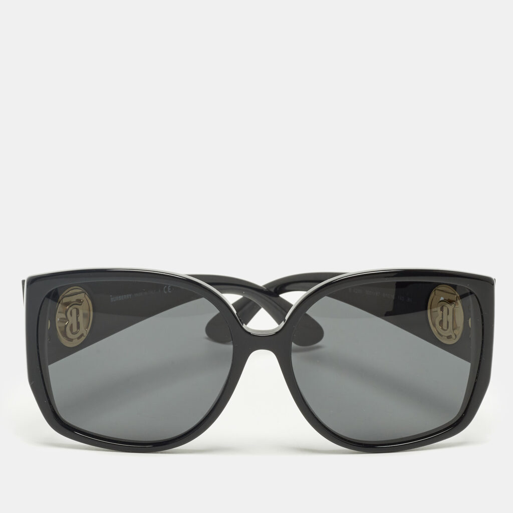 luxury-women-burberry-used-accessories-p1246813-001.jpg Burberry Black B 4290 TB Oversized Sunglasses