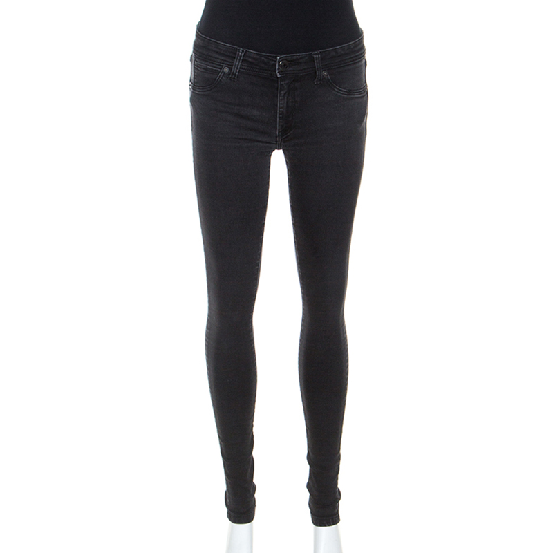 Burberry Brit Dark Grey Denim Skinny Low Rise Jeans M Burberry Brit Dark Grey Denim Skinny Low Rise Jeans M