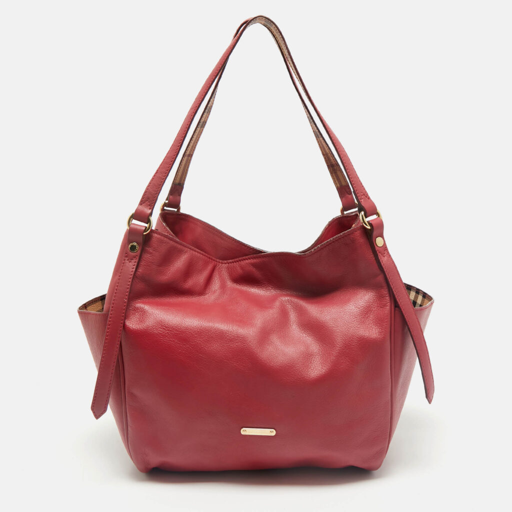Burberry Pink Leather Canterbury Tote