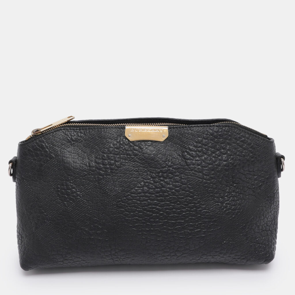 Burberry Black Grained Leather Chichester Crossbody Bag Burberry Black Grained Leather Chichester Crossbody Bag