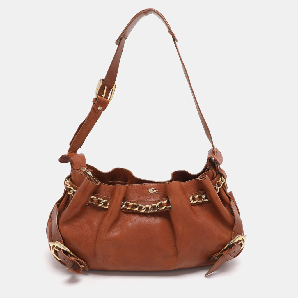 Burberry Tan Leather Margaret Shoulder Bag Burberry Tan Leather Margaret Shoulder Bag