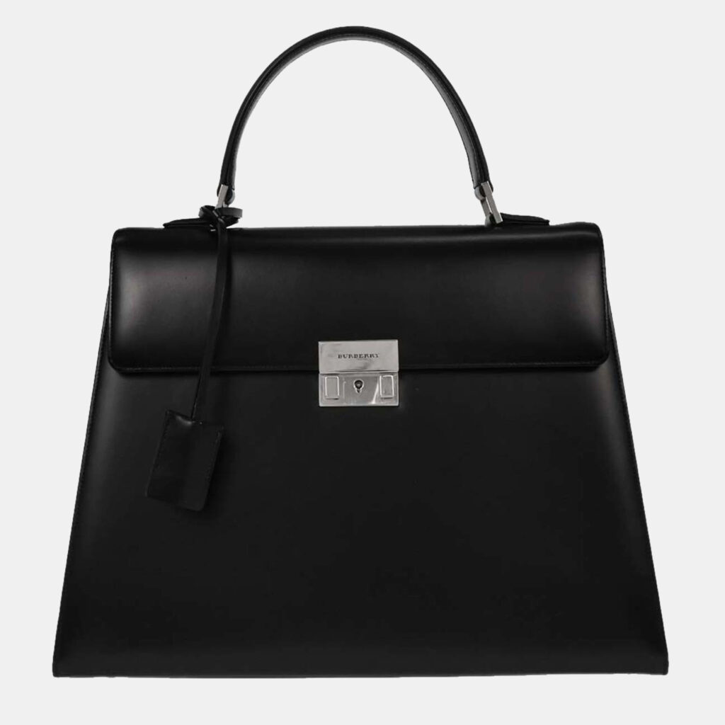 Burberry Black Leather Handbag Burberry Black Leather Handbag