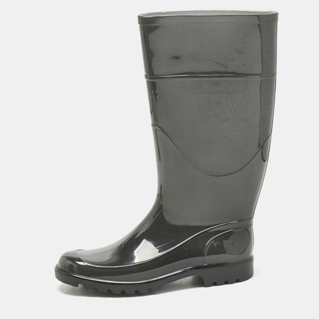 Burberry Green Rubber Marsh Rain Boots Size 37 Burberry Green Rubber Marsh Rain Boots Size 37