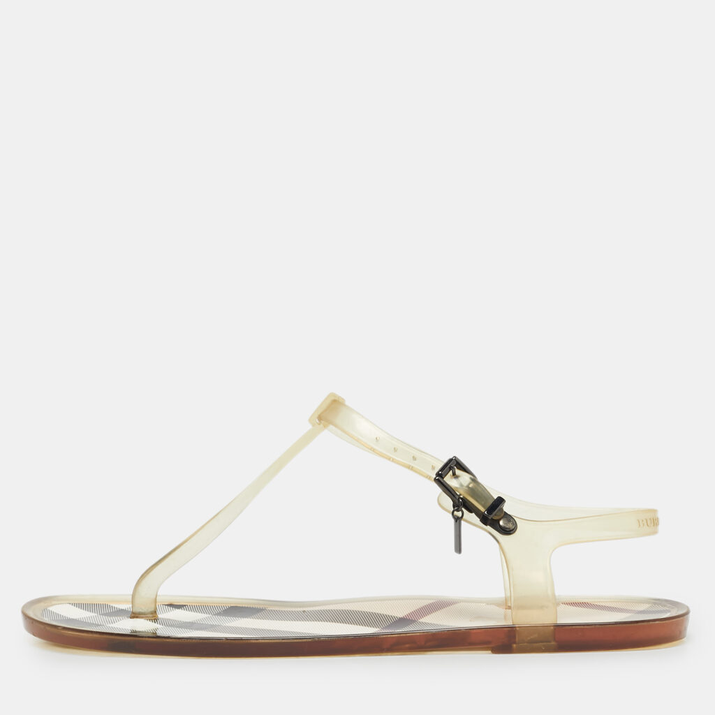 Burberry Transparent Jelly Thong Flats Size 41 Burberry Transparent Jelly Thong Flats Size 41