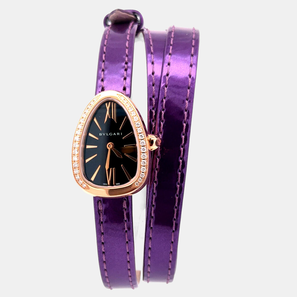 Bvlgari Serpenti 102727 Quartz White Rose Gold Women’s Wristwatch 35 mm