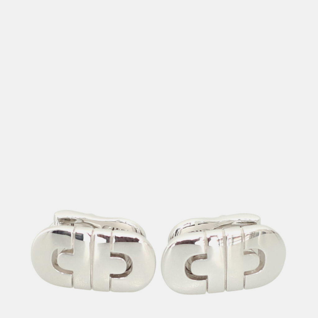 Bvlgari 18K White Gold Parentesi Clip On Earrings Bvlgari 18K White Gold Parentesi Clip On Earrings