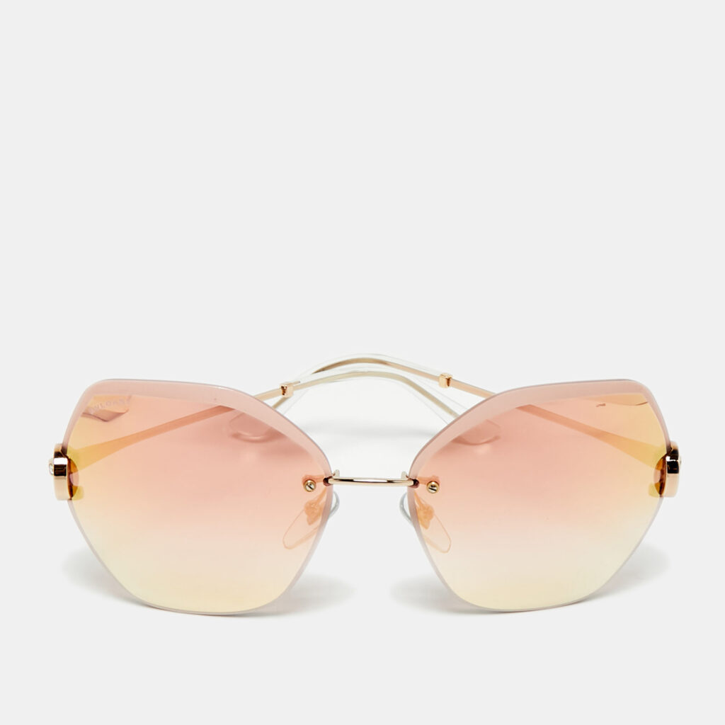 Bvlgari Pink Gradient 6105 B Mirrored Butterfly Sunglasses Bvlgari Pink Gradient 6105 B Mirrored Butterfly Sunglasses
